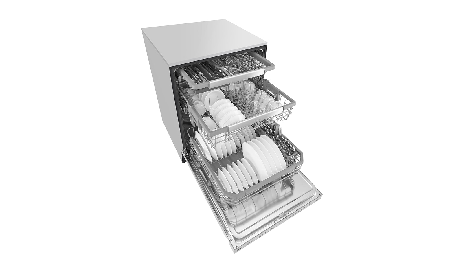 LG Smudge Resistant Top Control Dishwasher with QuadWash®, WiFi Connectivity and 3rd Rack, LDP6797SS