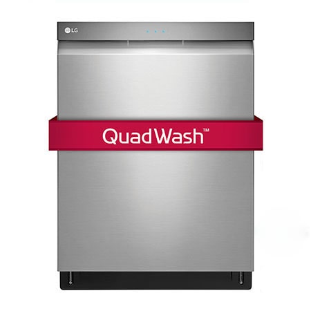 Top Control Dishwasher with QuadWash and Height Adjustable