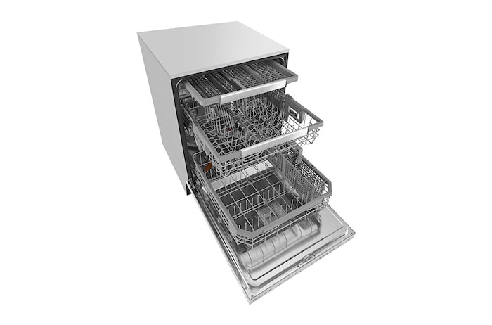 LG Top Control Dishwasher with QuadWash™ and Height Adjustable 3rd Rack, LDP6797ST