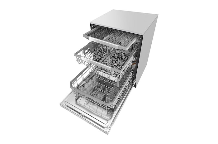 LG Top Control Dishwasher with QuadWash™ and Height Adjustable 3rd Rack, LDP6797ST