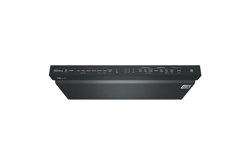 LG Matte Black Top Control Dishwasher with TrueSteam®, QuadWash® and 3rd Rack, LDP6809BM