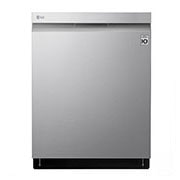Front view of Smudge Resistant Top Control Dishwasher with TrueSteam®, QuadWash® and 3rd Rack LDP6809SS