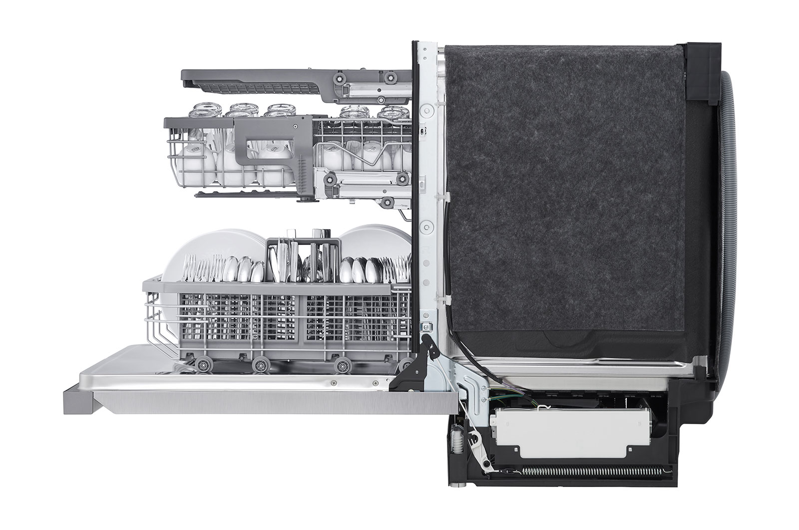 LG Smudge Resistant Top Control Dishwasher with TrueSteam®, QuadWash® and 3rd Rack, LDP6809SS