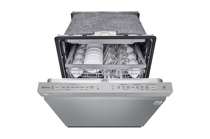 LG Smudge Resistant Top Control Dishwasher with TrueSteam®, QuadWash® and 3rd Rack, LDP6809SS