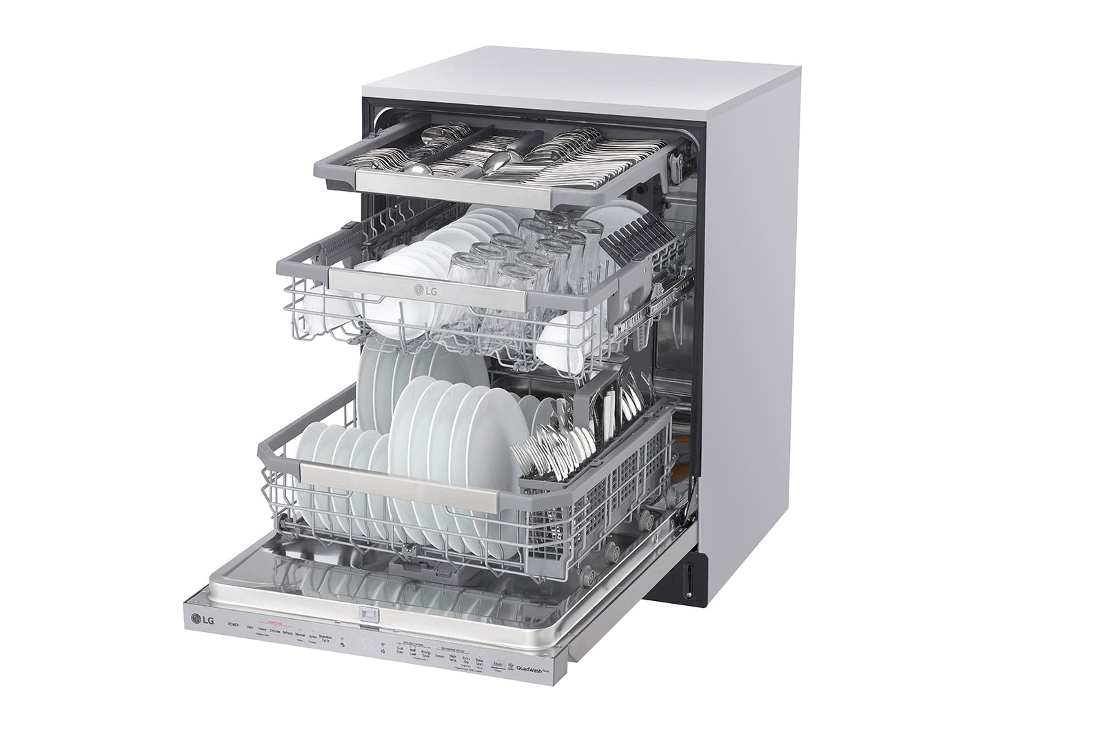 LG Smudge Resistant Top Control Dishwasher with TrueSteam®, QuadWash® and 3rd Rack, LDP6810SS