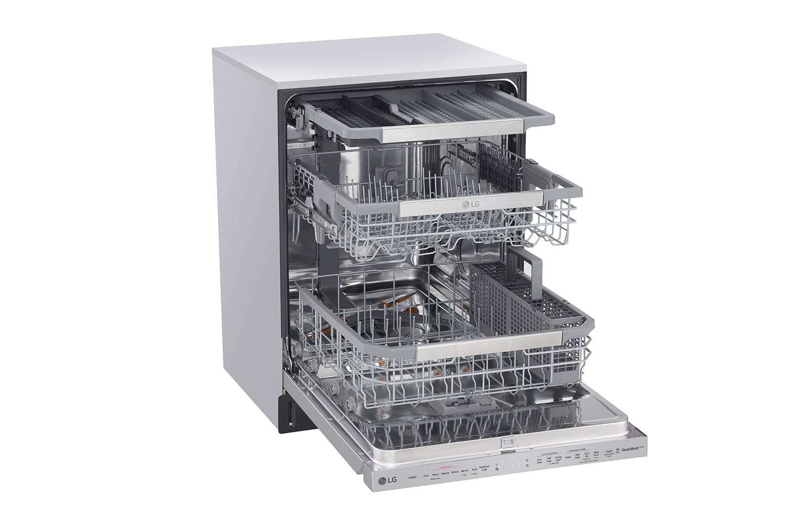LG Smudge Resistant Top Control Dishwasher with TrueSteam®, QuadWash® and 3rd Rack, LDP6810SS