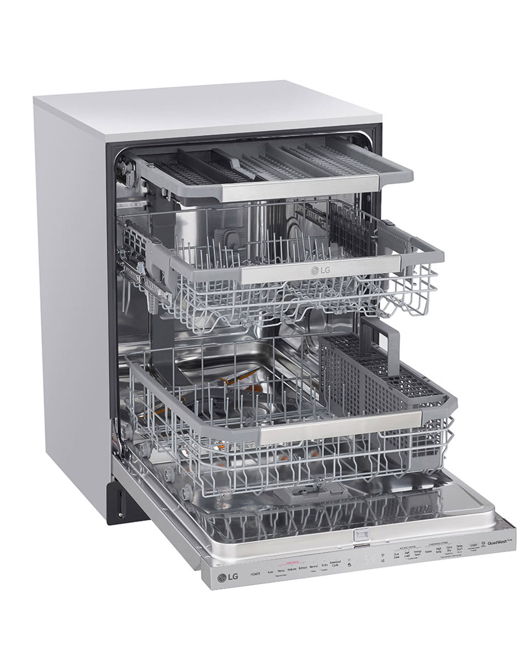Smudge Resistant Top Control Dishwasher with TrueSteam®, QuadWash® and