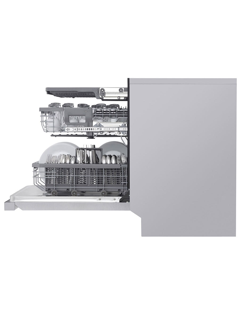 Smudge Resistant Top Control Dishwasher with TrueSteam®, QuadWash® and