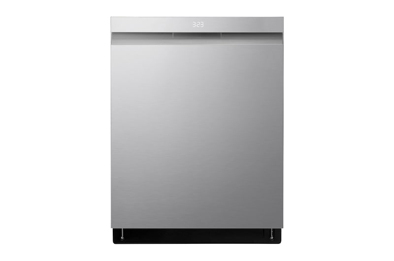 Front view of 24" TrueSteam®, QuadWash® & Dynamic Dry™ 44 dB, Top Control, Stainless, LG Dishwasher - LDPH6762S | LG Canada