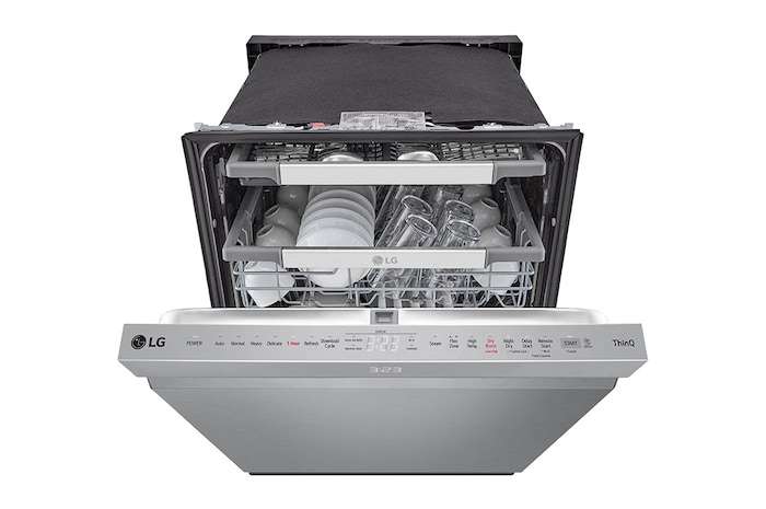 LG 24" TrueSteam®, QuadWash® & Dynamic Heat Dry™ 42 dB, Top Control, Stainless, LG Dishwasher, LDPH7972S