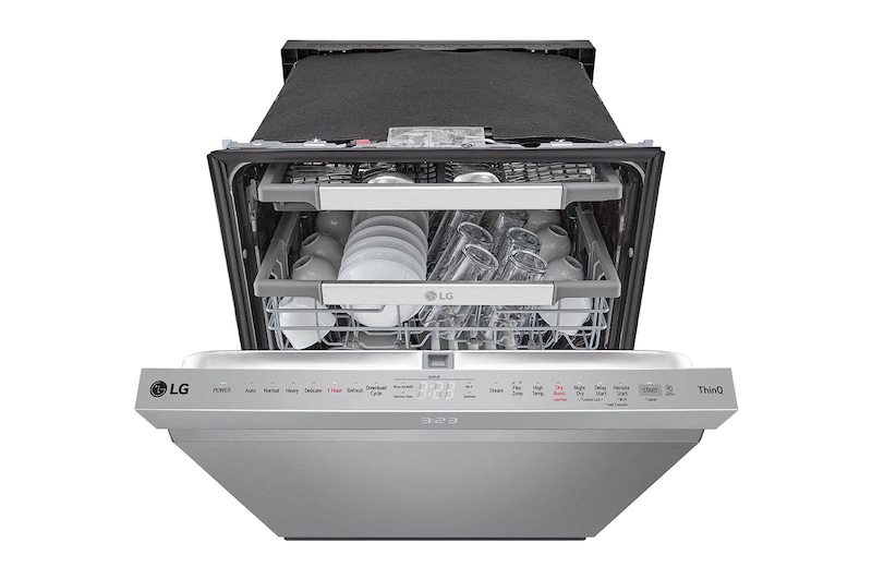 LG Smart Top Control Dishwasher with 1-Hour Wash & Dry, QuadWash Pro™, TrueSteam® and Dynamic Heat Dry™, LDPH7972S