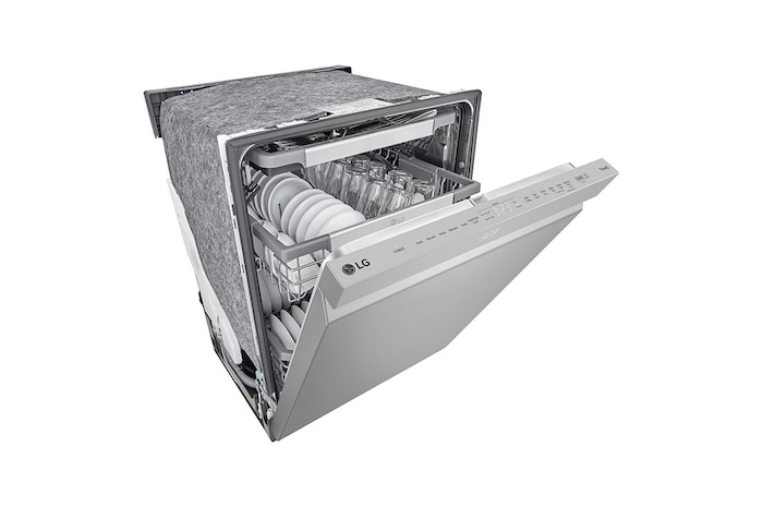 LG 24" QuadWash® & Dynamic Dry™ 44 dB, Top Control, Stainless, LG Dishwasher, LDPM6762S