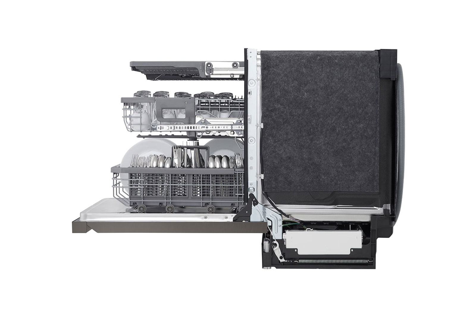 LG Smart Top Control Dishwasher with QuadWash™ Pro, TrueSteam® and Dynamic Dry™, LDPS6762D