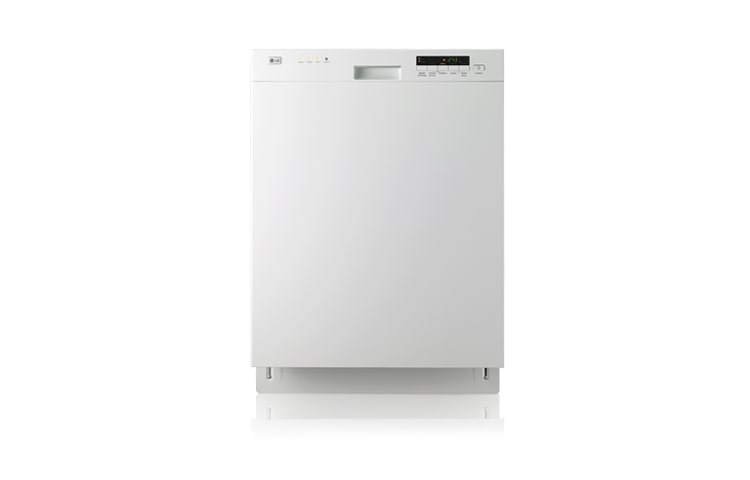 Front view of Semi-Integrated Dishwasher with Digital Status Display LDS4821WW
