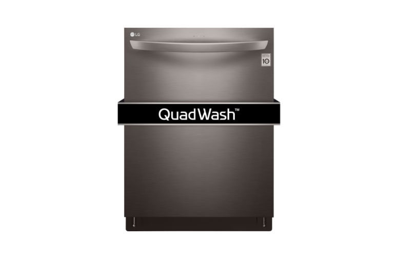 Front view of Top Control Dishwasher with QuadWash™ and EasyRack™ Plus LDT5665BD