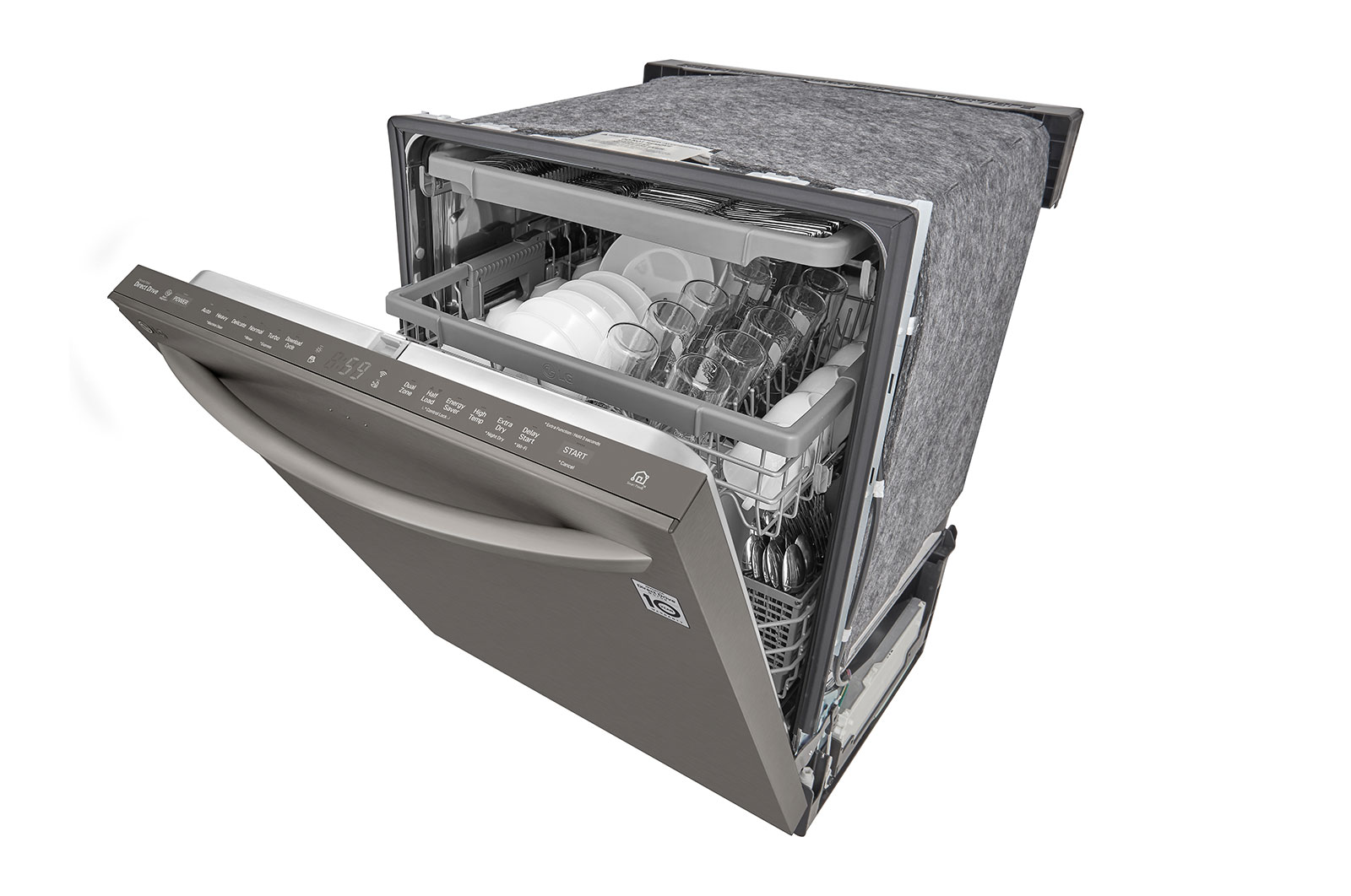 LG Top Control Dishwasher with QuadWash®, WiFI Connectivity and 3rd Rack, LDT5678BD