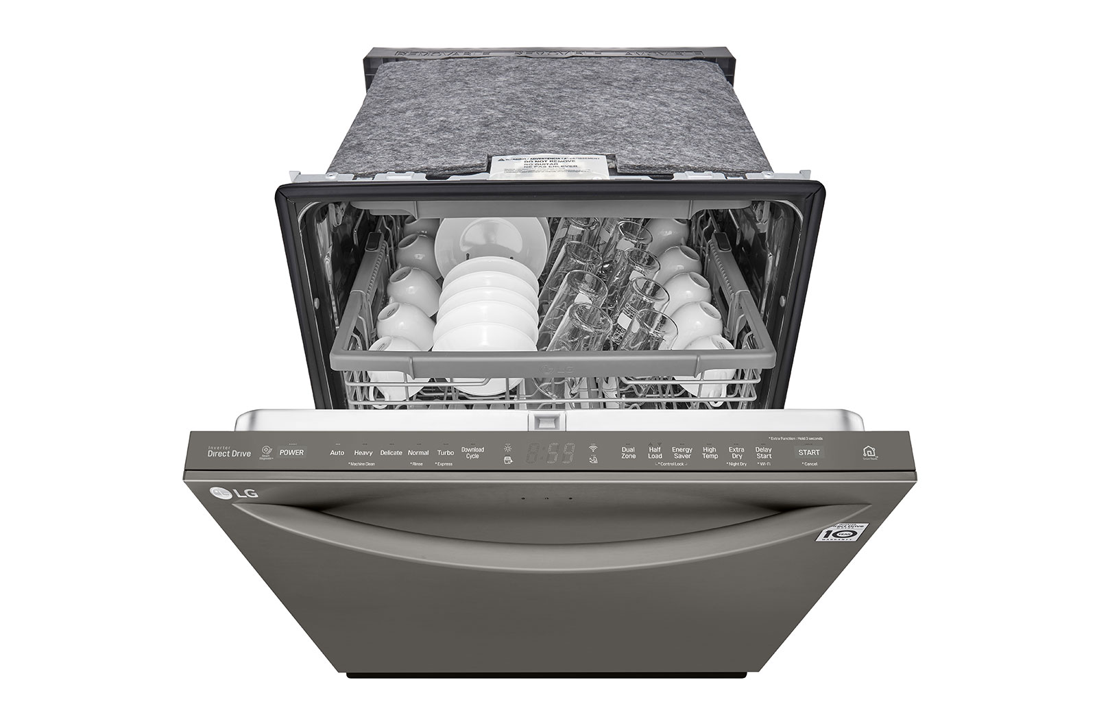 LG Top Control Dishwasher with QuadWash®, WiFI Connectivity and 3rd Rack, LDT5678BD