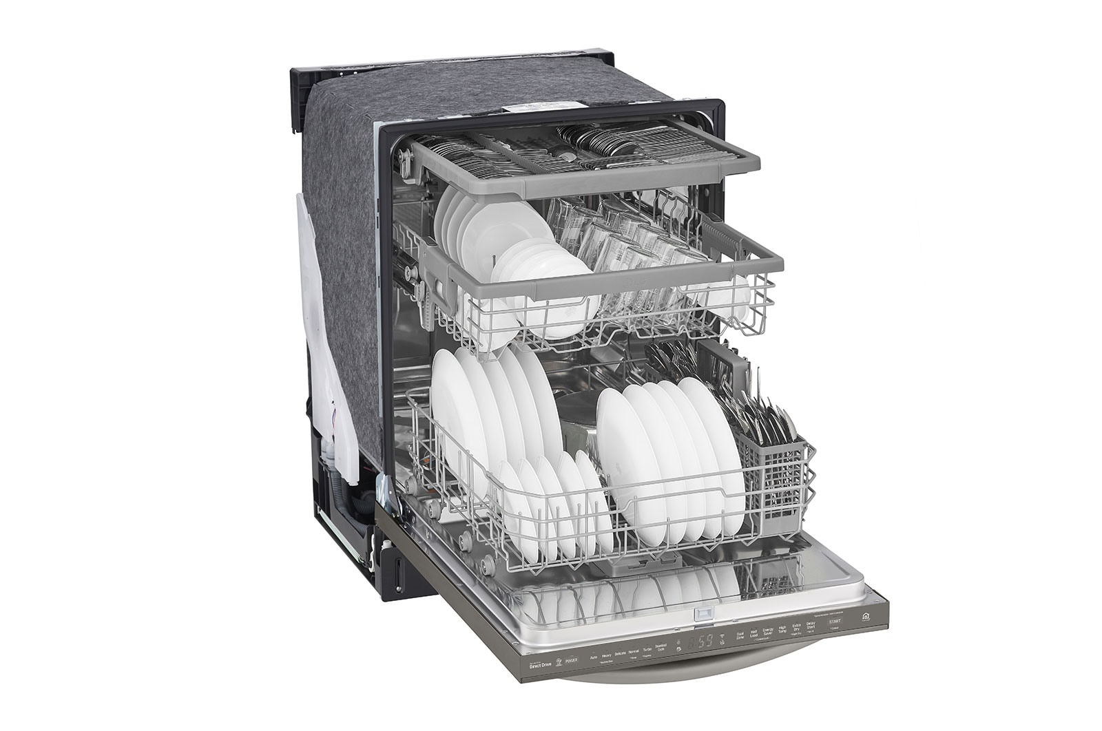 LG Top Control Dishwasher with QuadWash®, WiFI Connectivity and 3rd Rack, LDT5678BD