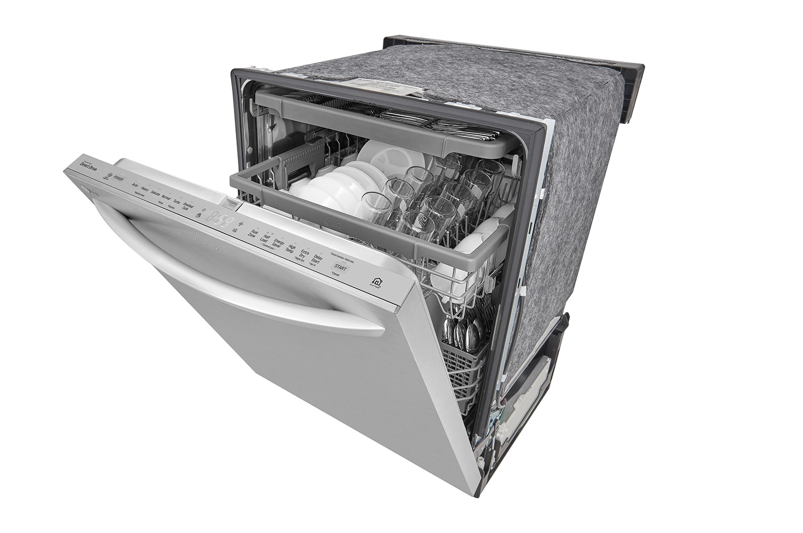 LG Smudge Resistant Top Control Dishwasher with QuadWash®, WiFi Connectivity and 3rd Rack, LDT5678SS