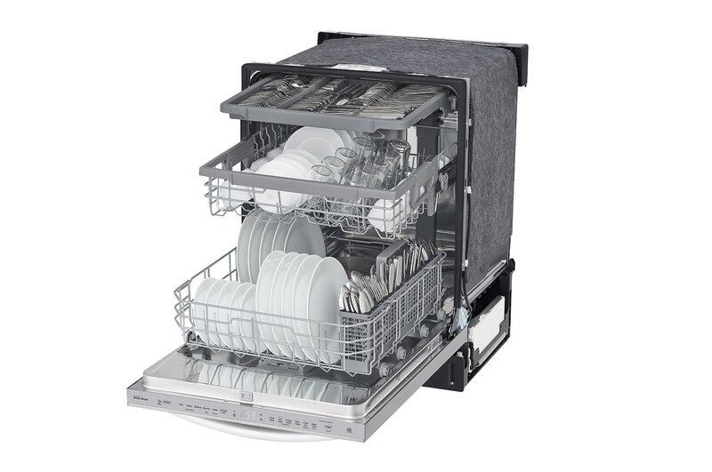 LG Smudge Resistant Top Control Dishwasher with QuadWash®, WiFi Connectivity and 3rd Rack, LDT5678SS