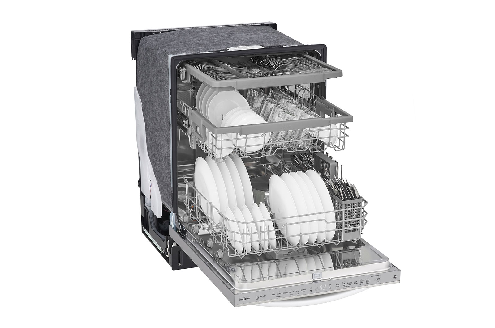 LG Smudge Resistant Top Control Dishwasher with QuadWash®, WiFi Connectivity and 3rd Rack, LDT5678SS