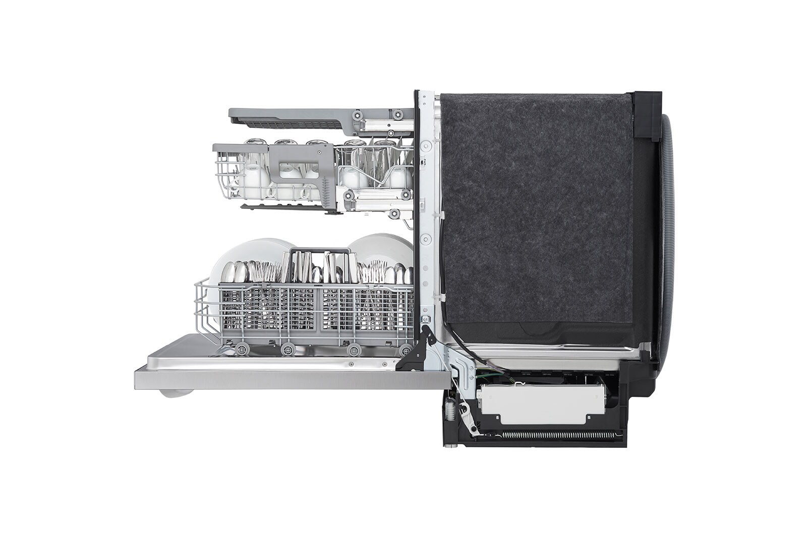 LG Smudge Resistant Top Control Dishwasher with QuadWash®, WiFi Connectivity and 3rd Rack, LDT5678SS