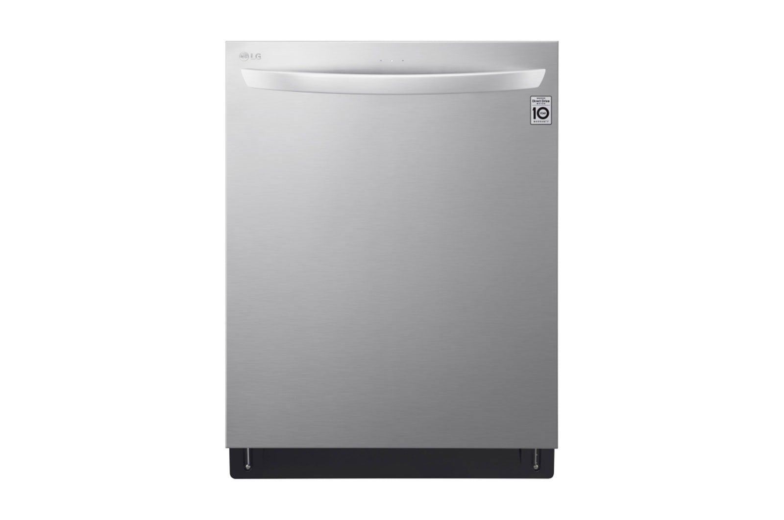 Front view of Top Control Dishwasher with QuadWash® and TrueSteam® LDT7808ST