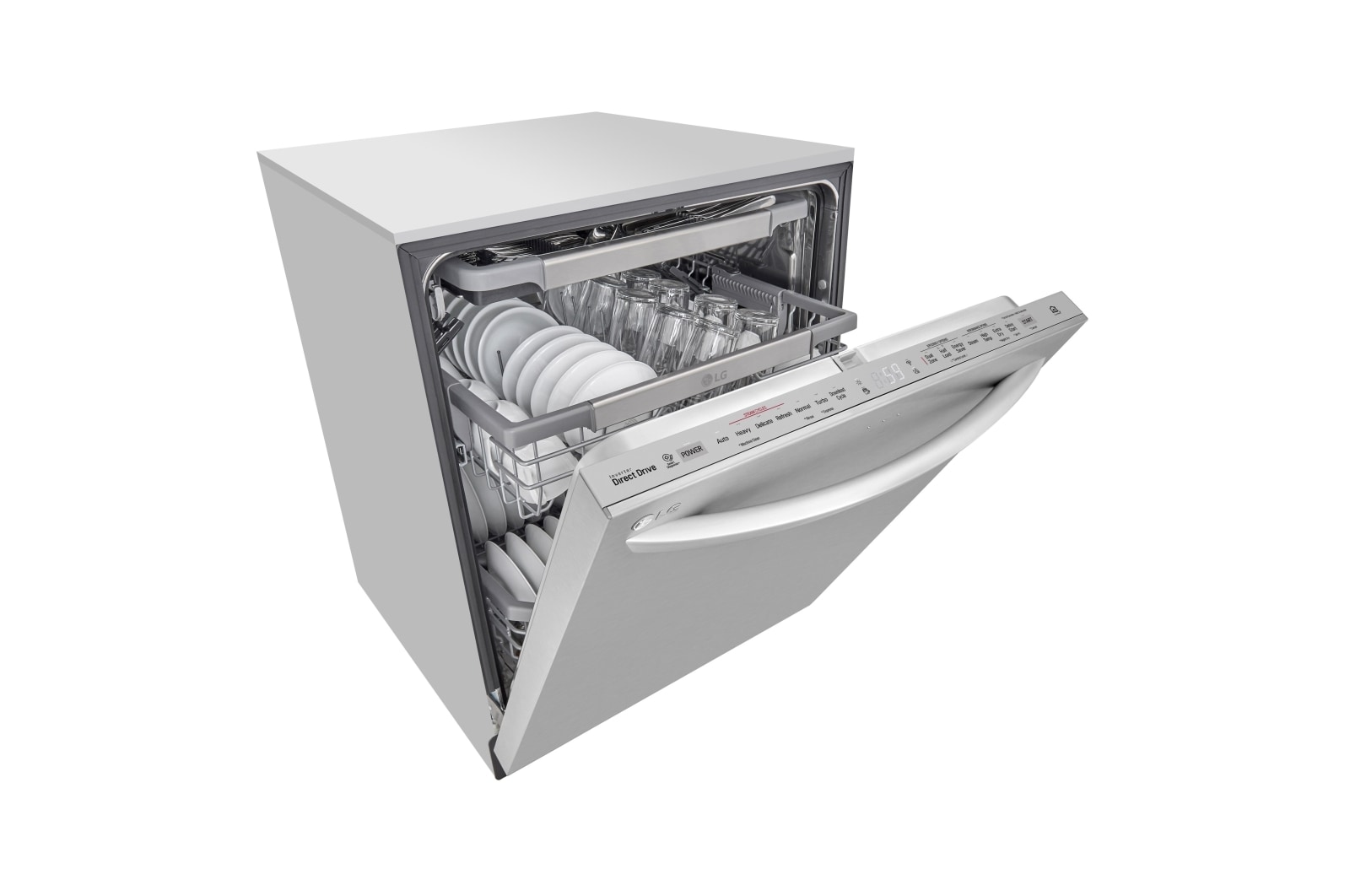 LG Top Control Dishwasher with QuadWash® and TrueSteam®, LDT7808ST