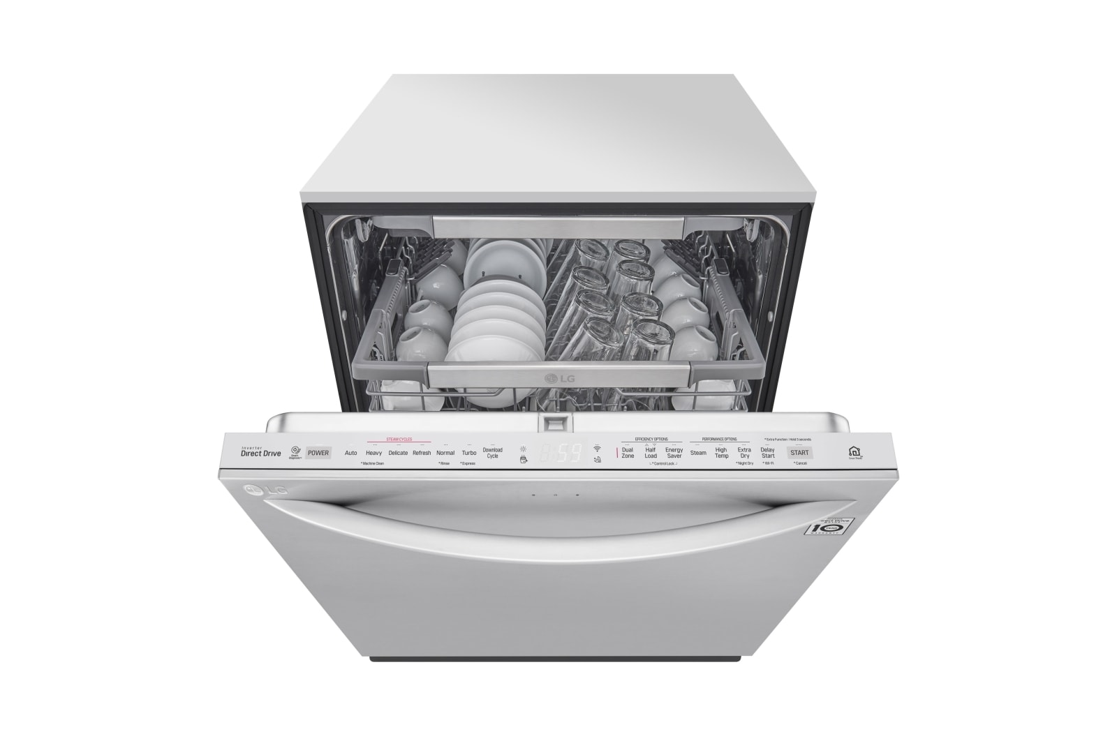 LG Top Control Dishwasher with QuadWash® and TrueSteam®, LDT7808ST