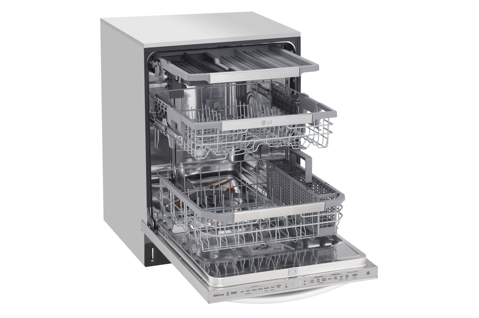 LG Top Control Dishwasher with QuadWash® and TrueSteam®, LDT7808ST