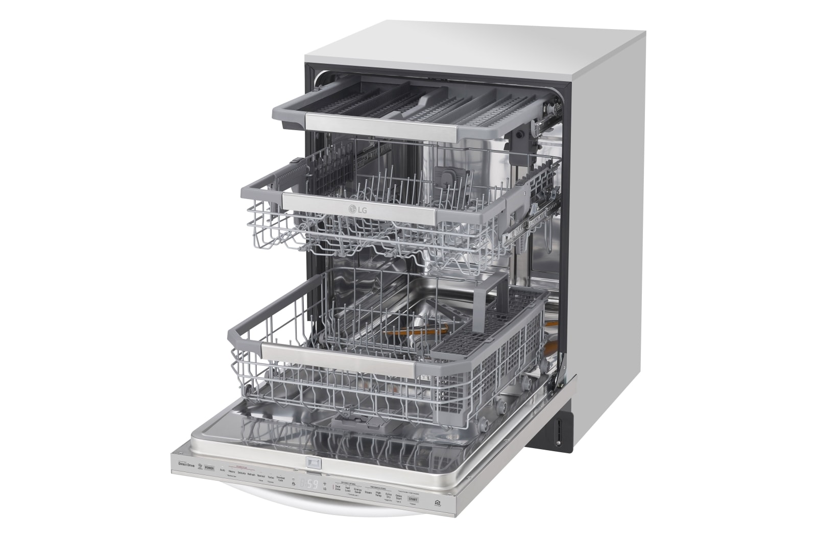 LG Top Control Dishwasher with QuadWash® and TrueSteam®, LDT7808ST