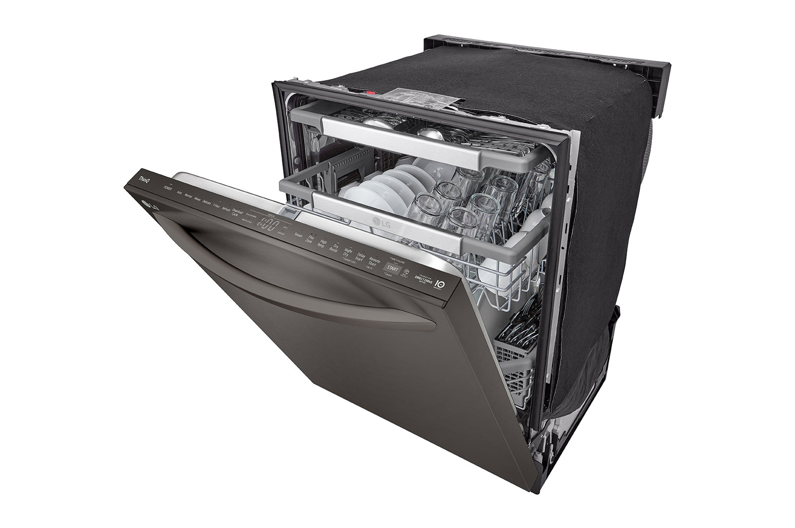 LG Smart Top Control Dishwasher with 1-Hour Wash & Dry, QuadWash​ Pro™, TrueSteam® and Dynamic Heat Dry™​, LDTH7972D