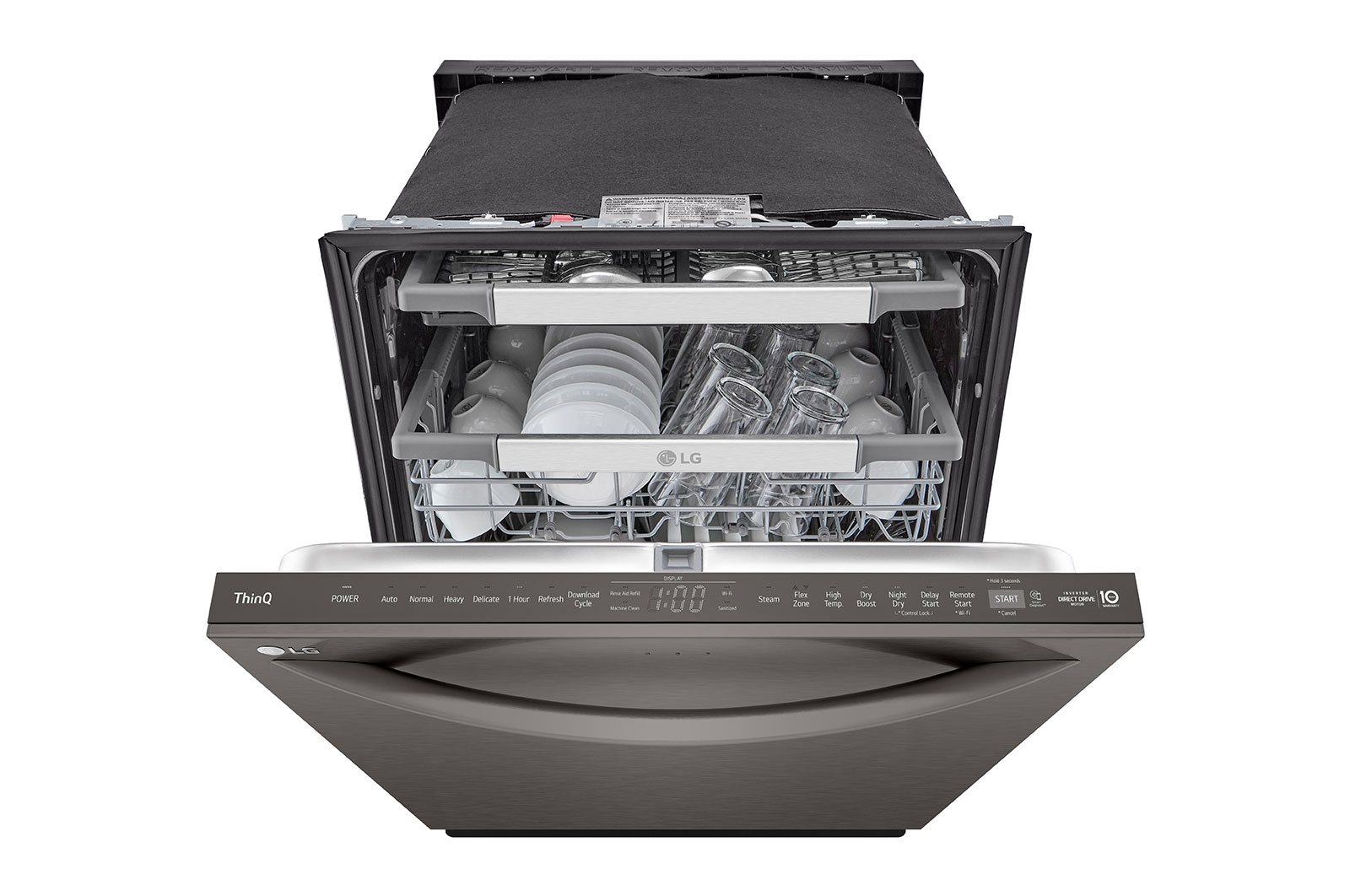 LG Smart Top Control Dishwasher with 1-Hour Wash & Dry, QuadWash​ Pro™, TrueSteam® and Dynamic Heat Dry™​, LDTH7972D