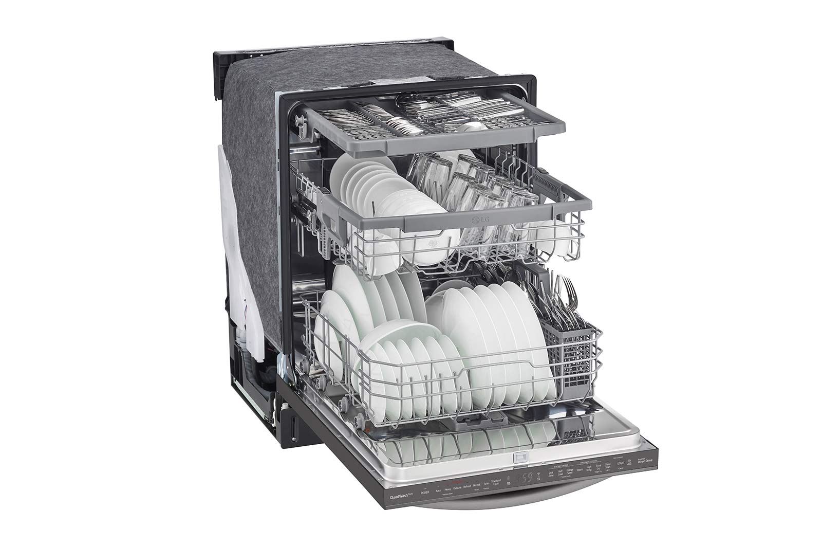 LG Top Control Wi-Fi Enabled Dishwasher with TrueSteam® and 3rd Rack, LDTS5552D