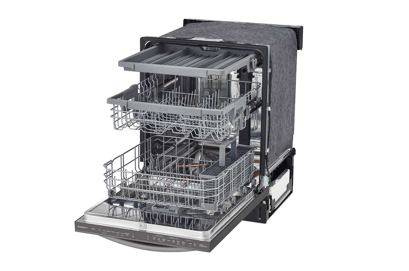 LG Top Control Wi-Fi Enabled Dishwasher with TrueSteam® and 3rd Rack, LDTS5552D