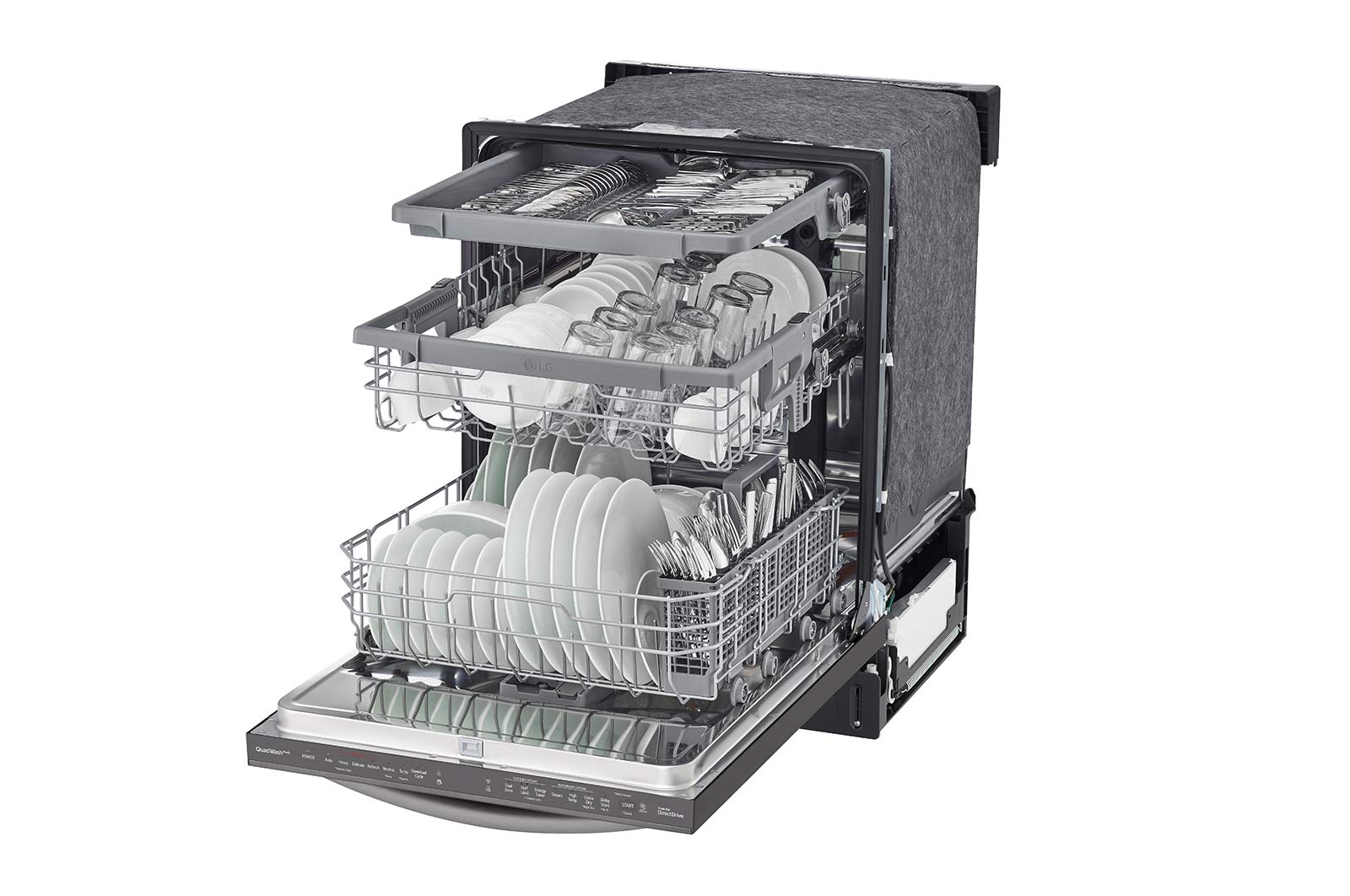 LG Top Control Wi-Fi Enabled Dishwasher with TrueSteam® and 3rd Rack, LDTS5552D