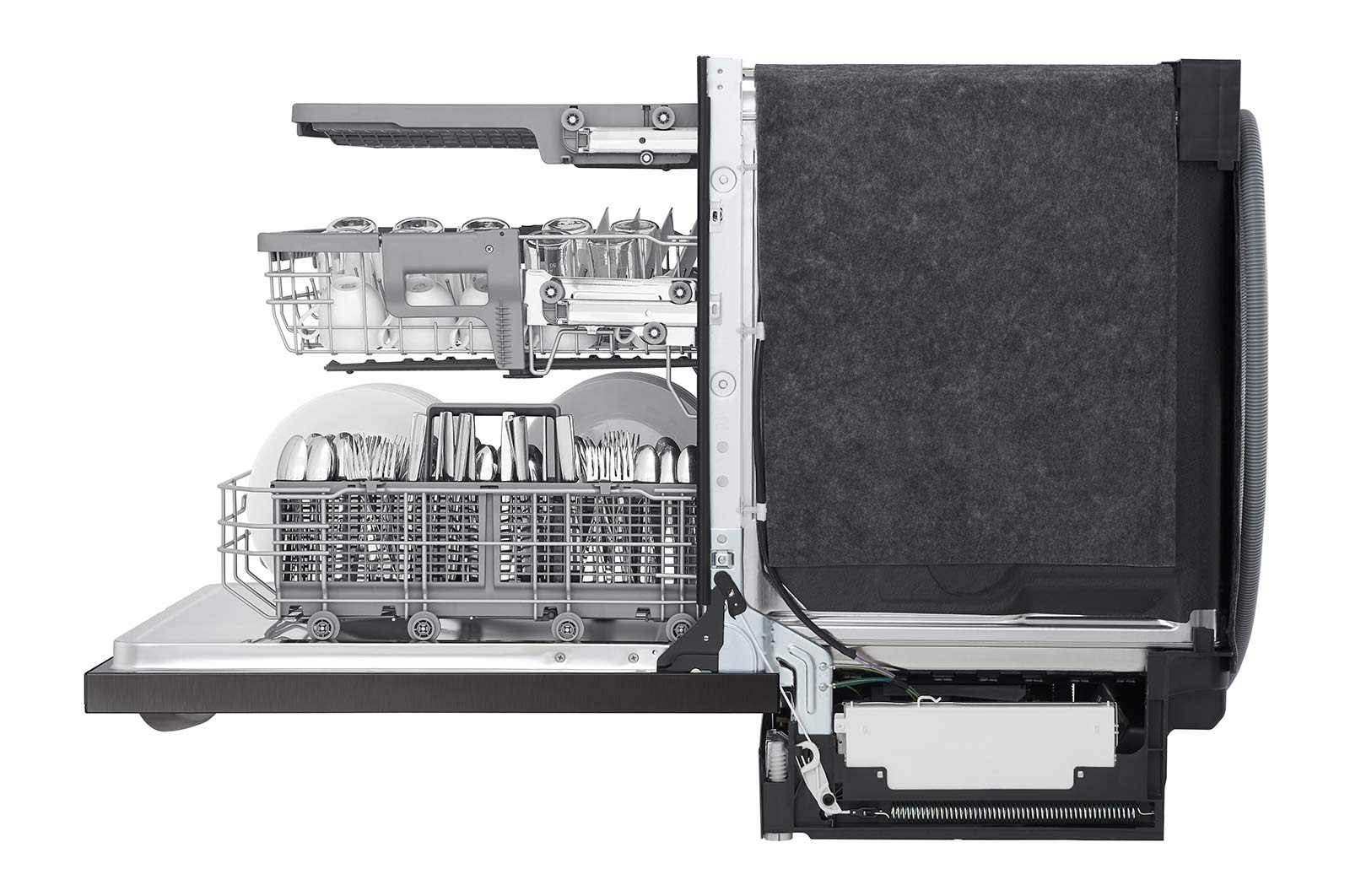 LG Top Control Wi-Fi Enabled Dishwasher with TrueSteam® and 3rd Rack, LDTS5552D