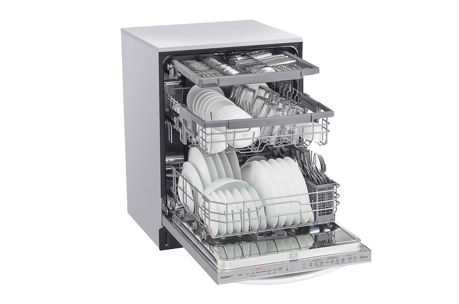 LG Top Control Wi-Fi Enabled Dishwasher with TrueSteam® and 3rd Rack, LDTS5552S