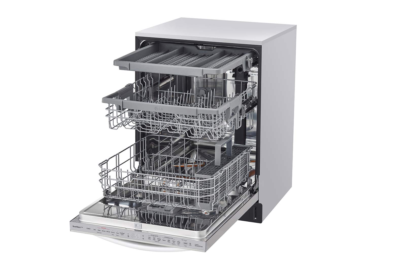 LG Top Control Wi-Fi Enabled Dishwasher with TrueSteam® and 3rd Rack, LDTS5552S