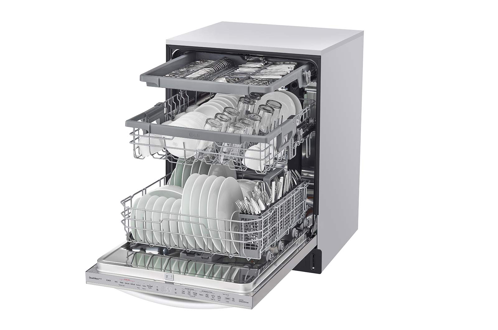 LG Top Control Wi-Fi Enabled Dishwasher with TrueSteam® and 3rd Rack, LDTS5552S