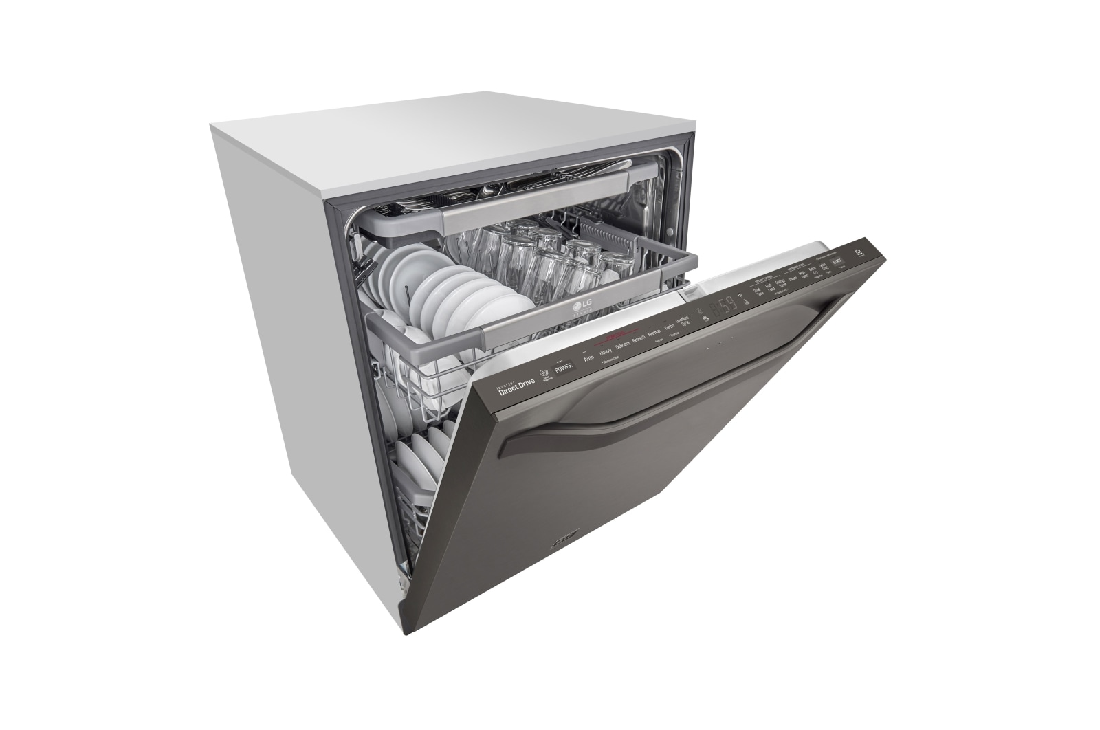 LG STUDIO Top Control QuadWash<sup>®</sup> Steam Dishwasher, LSDT9908BD