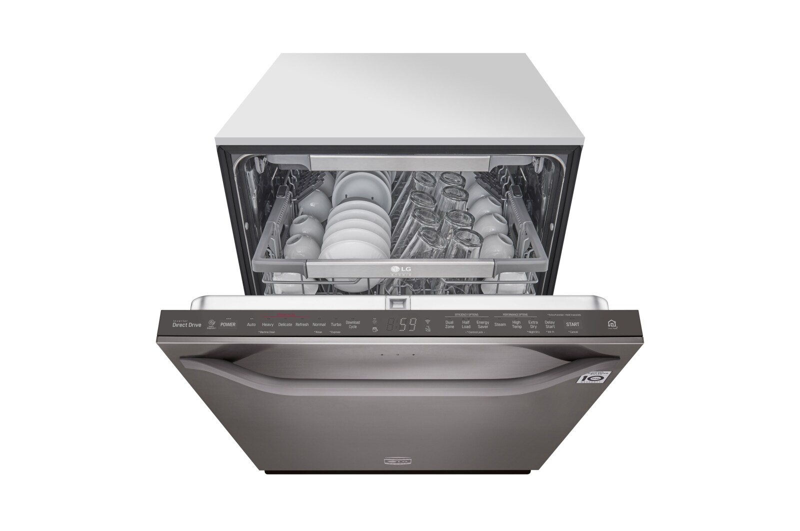 LG STUDIO Top Control QuadWash<sup>®</sup> Steam Dishwasher, LSDT9908BD