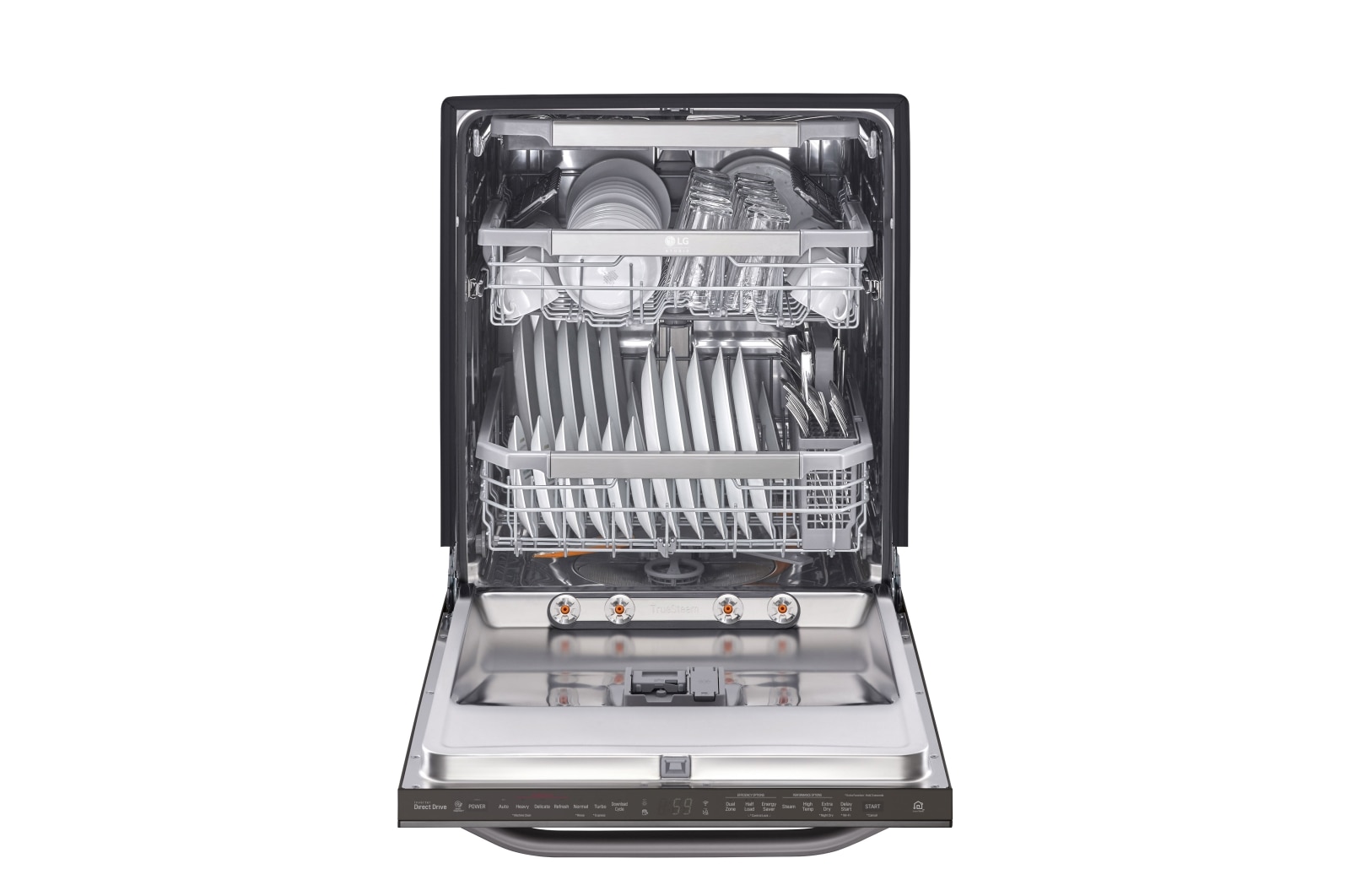 LG STUDIO Top Control QuadWash<sup>®</sup> Steam Dishwasher, LSDT9908BD