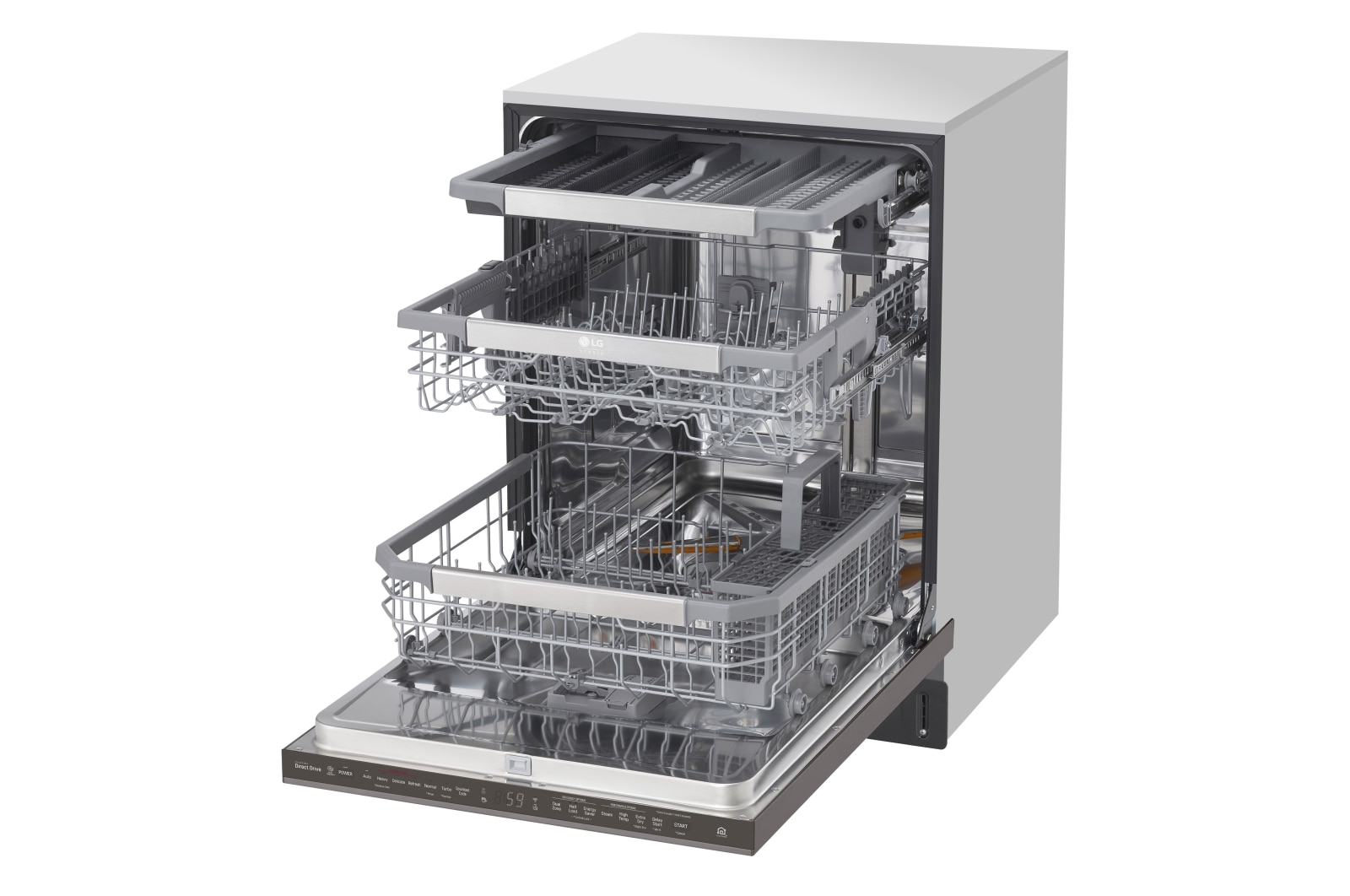 LG STUDIO Top Control QuadWash<sup>®</sup> Steam Dishwasher, LSDT9908BD