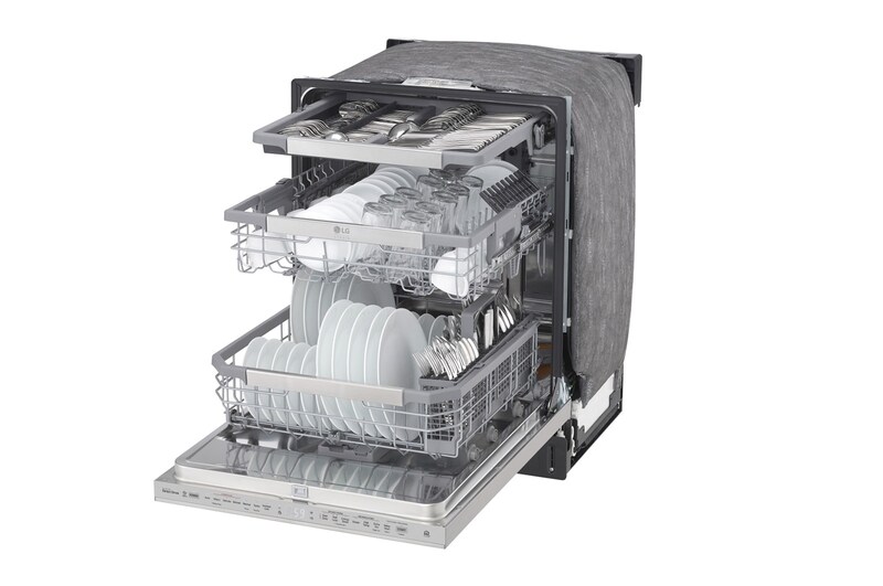 LG STUDIO Top Control QuadWash® Steam Dishwasher, LSDT9908SS