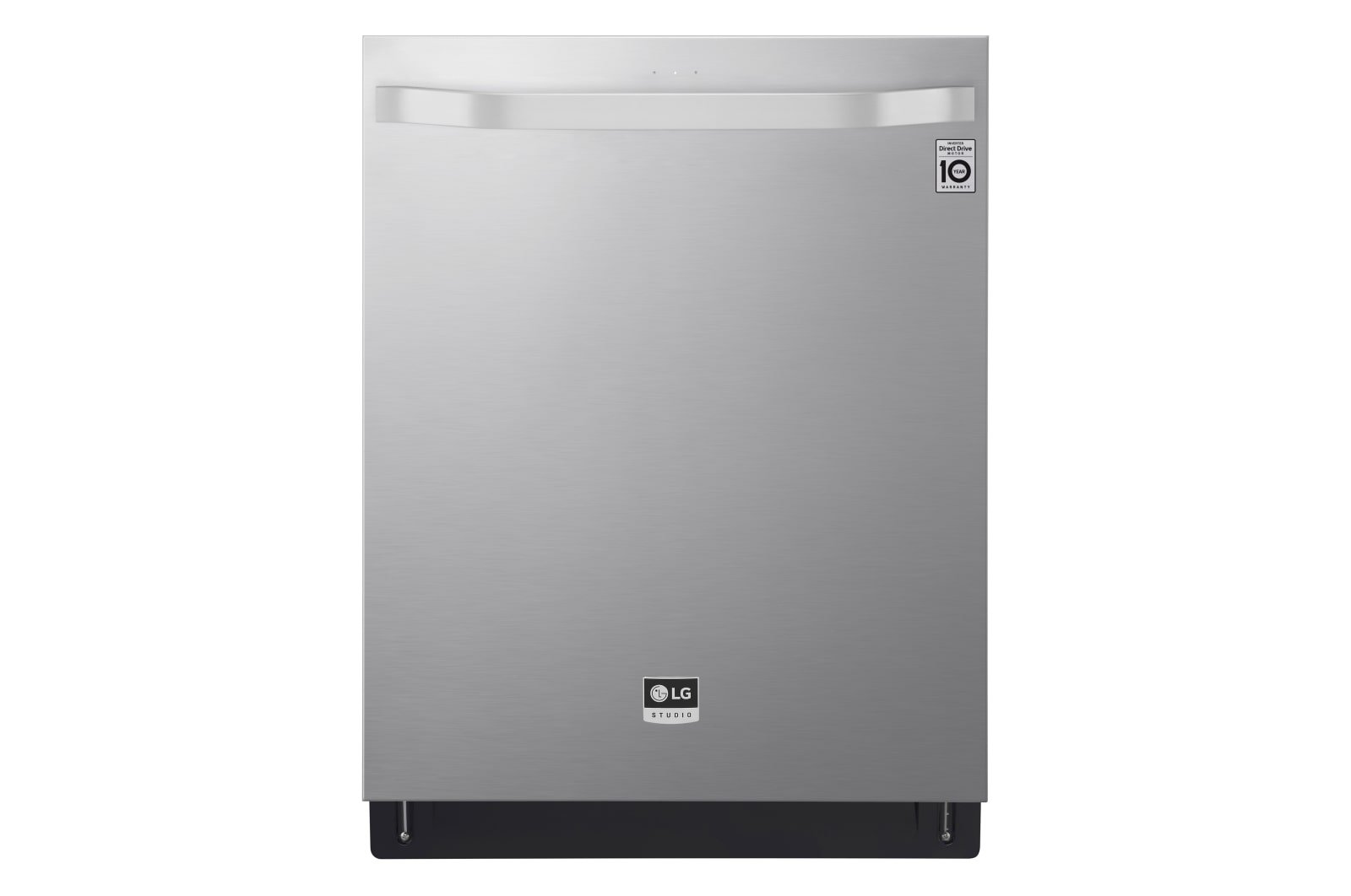 Front view of LG STUDIO Top Control QuadWash<sup>®</sup> Steam Dishwasher LSDT9908ST