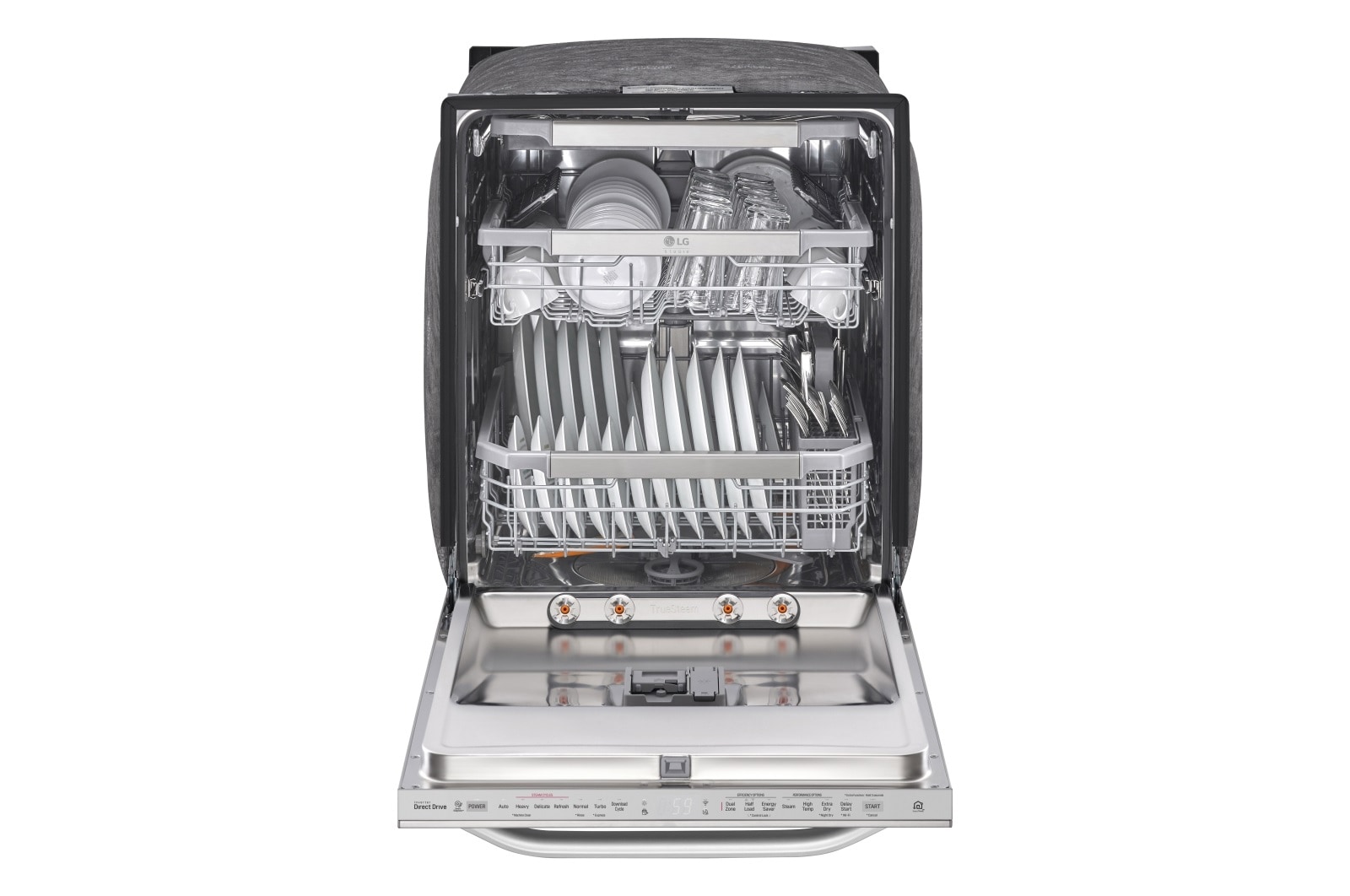 LG STUDIO Top Control QuadWash<sup>®</sup> Steam Dishwasher, LSDT9908ST
