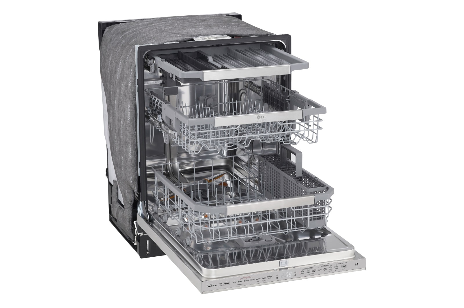 LG STUDIO Top Control QuadWash<sup>®</sup> Steam Dishwasher, LSDT9908ST