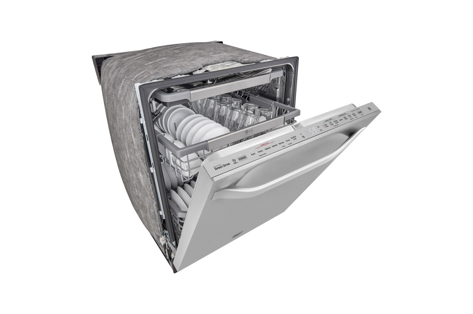 LG STUDIO Top Control QuadWash<sup>®</sup> Steam Dishwasher, LSDT9908ST