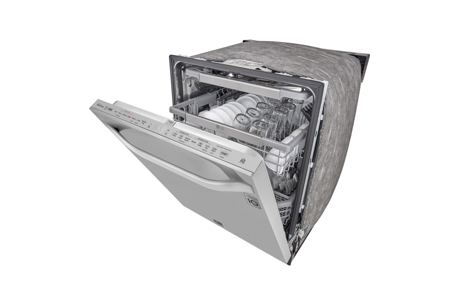 LG STUDIO Top Control QuadWash<sup>®</sup> Steam Dishwasher, LSDT9908ST